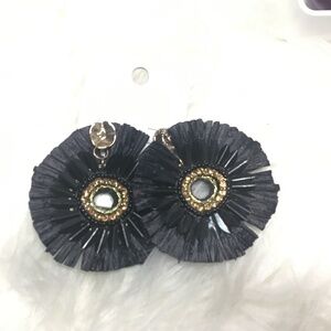 Black🖤paper festive earrings